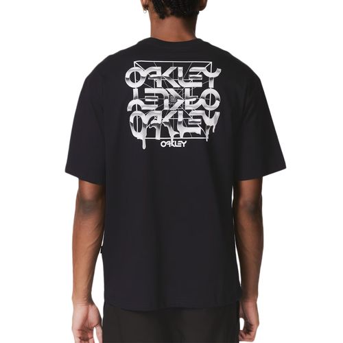 Camiseta Masculina Oakley B1B Melted Metal Blackout-FOA407505-02E- -1-